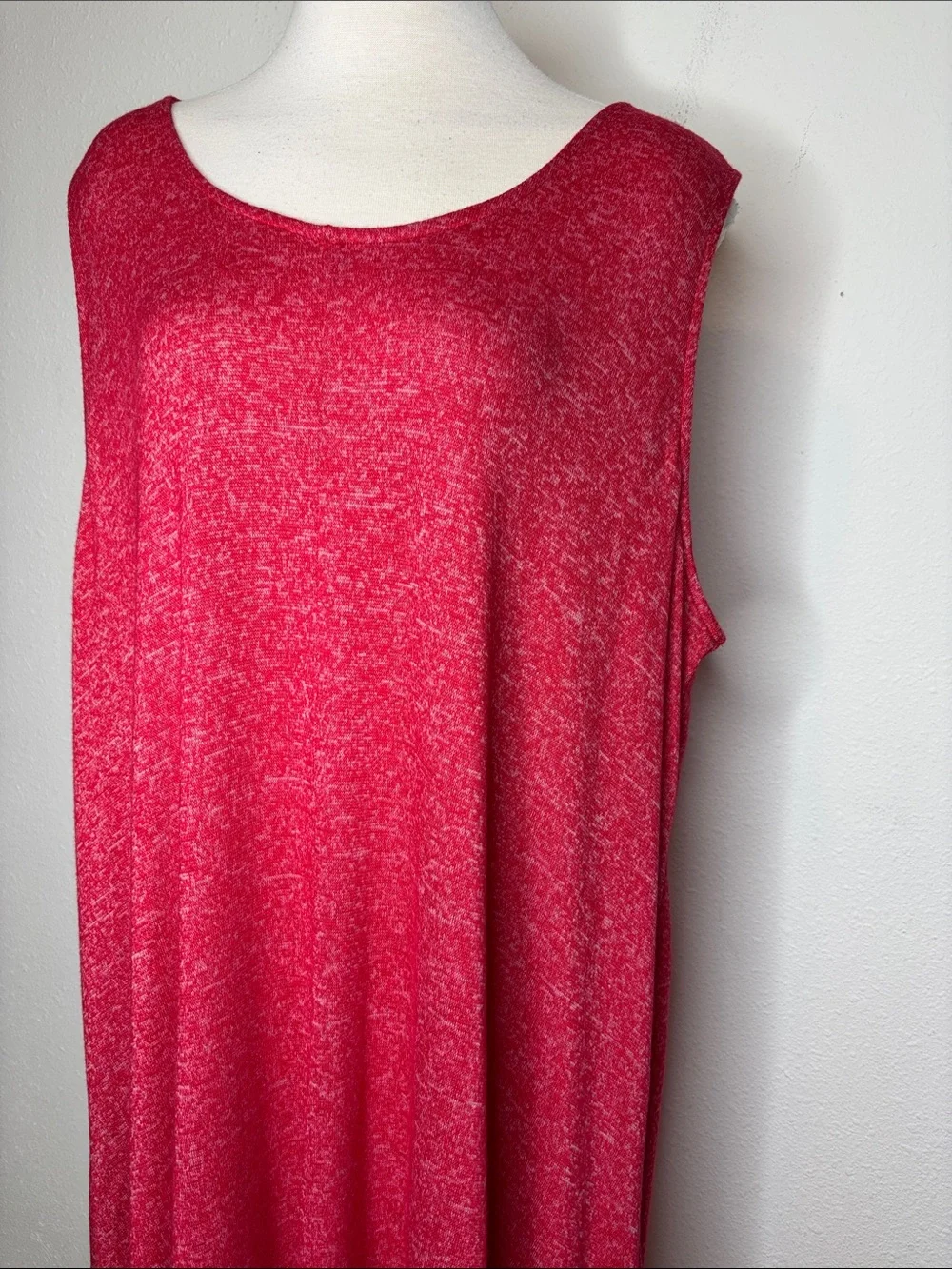Lane Bryant Red Sleeveless Midi Dress - Picture 3 of 11